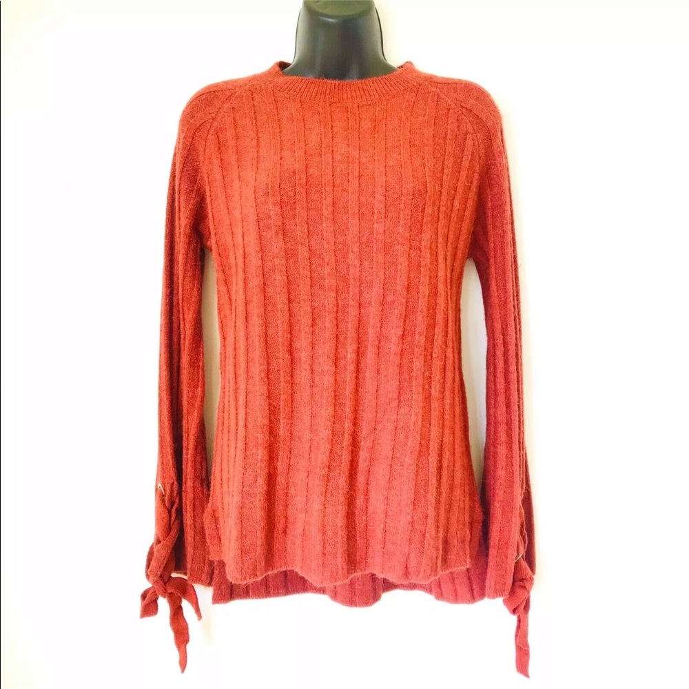 NWT Mustard Heavy LS Crew Neck Knit Sweater Shirt